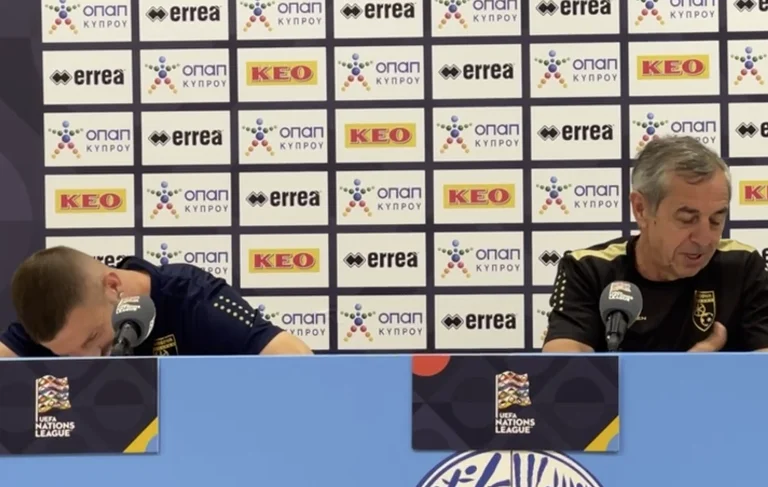 What Kosovo coach did at the conference Valon Berisha laughed so much at