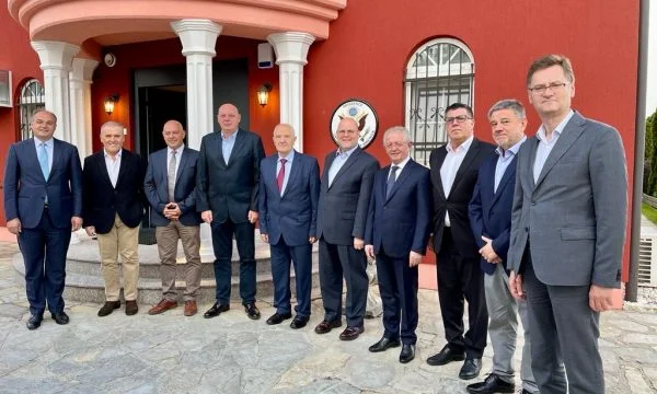 Hovenier gathers Sejdiu, Ceku, Surroi and members of the team negotiating in Vienna for dinner