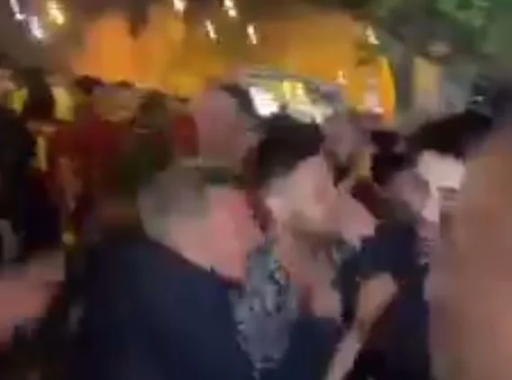 V IDEO try thousands of Liverpool fans, Real Madrid fan suffers badly