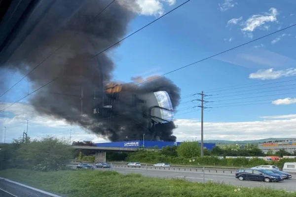 Incendie dans un bâtiment en Suisse