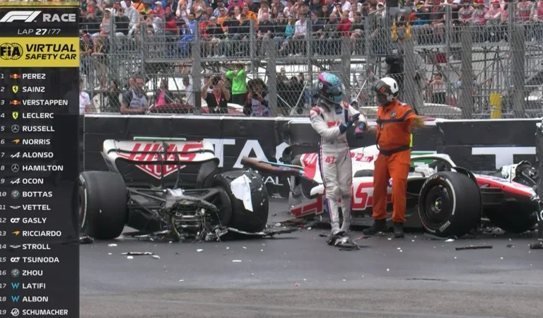 Dios mío, qué terrible accidente en Formulula1 Mick Schumaher está dividido en dos.