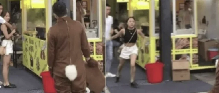 The boy doesn't believe his eyes. He comes back from the army and he surprises his girlfriend dressed like a bear, but she...
