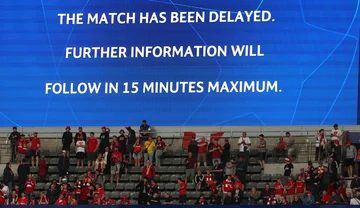 Das Finale der UEFA Champions League zwischen Livepool true Madrid beginnt 15 Minuten später