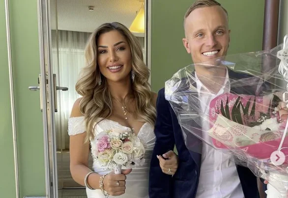 Kosovo football player Florent Hadergjona marries former Taulant Jaka girlfriend