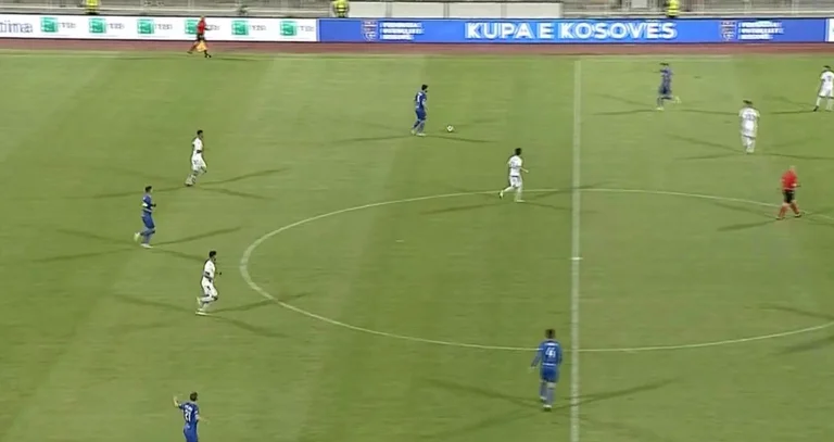 Close the first part, this is the result in the Kosovo Cup final