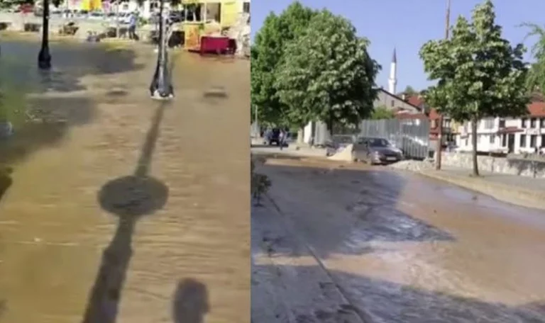 Water pipe bursts, Prizren draws water