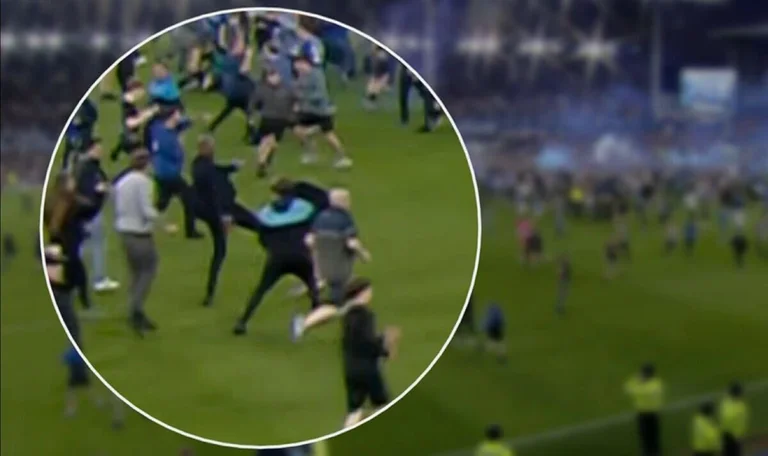 The FA makes the decision for coach Patrick Vieira who kicked the fan after the match with Everton