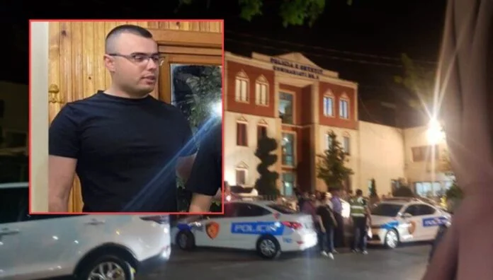 I was struck with thunder. This is the cop who killed his colleague in Tirana with seven bullets