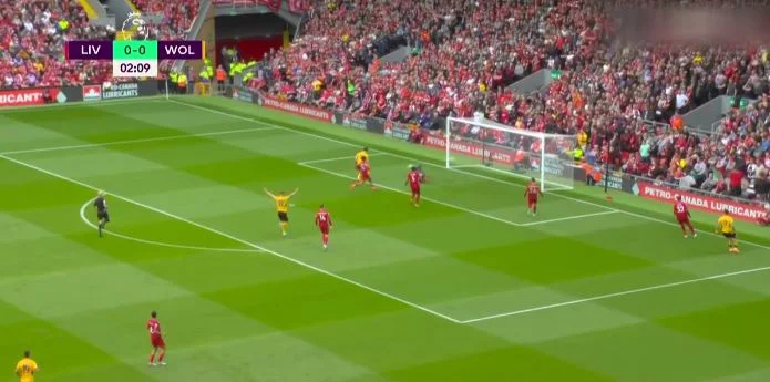Liverpool has been punished since the 3rd minute by Wolves