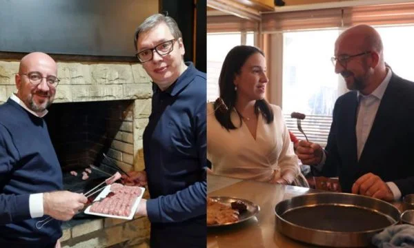 Dopo quelli con Vucinqi, il presidente della CE gode anche i kebab di Sarajevo: Non chiedermi chi e' meglio.