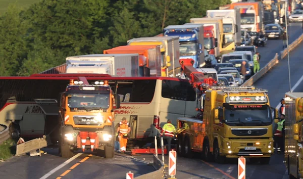 Place view where the bus was crashed from Kosovo to Austria