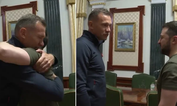 Impressionnant: Zelensky rencontre la légende de Milan