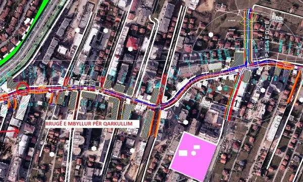 Questa strada a Pristina chiude per due giorni per la circolazione