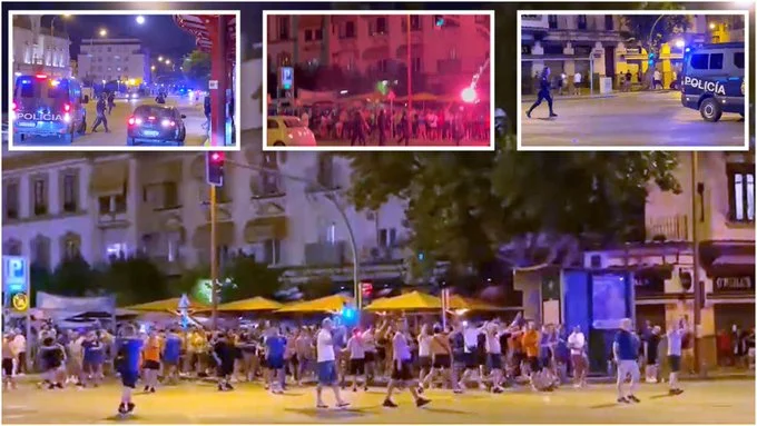 The European Final League of Unbelievable Number of Police Will Maintain Order and Peace in Seville