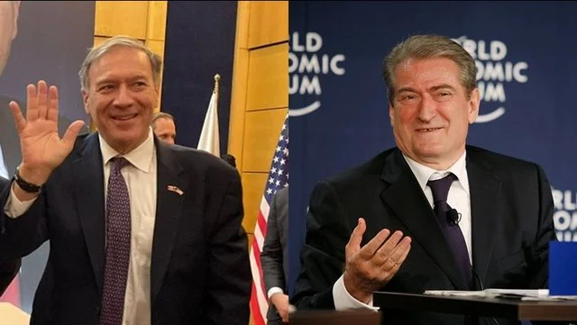 Berisha wanted to meet Pompeo, security teams were equipped with pictures to stop him in the hotel corridors