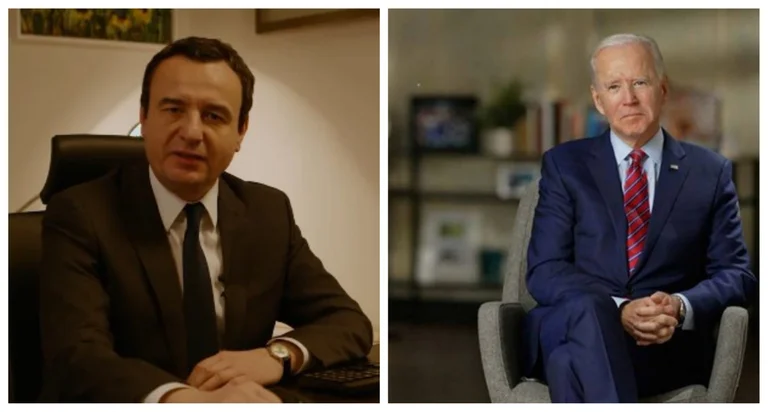 Avec cette forme de Mittaright, vous penserez d'abord que Biden a rencontré notre premier ministre, Kurti.