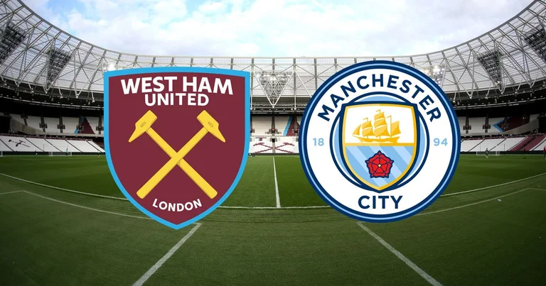 Formations officielles: West Ham '% Manchester City