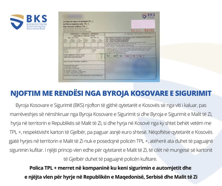 Annuncio chiave dell'Ufficio di sicurezza del Kosovo