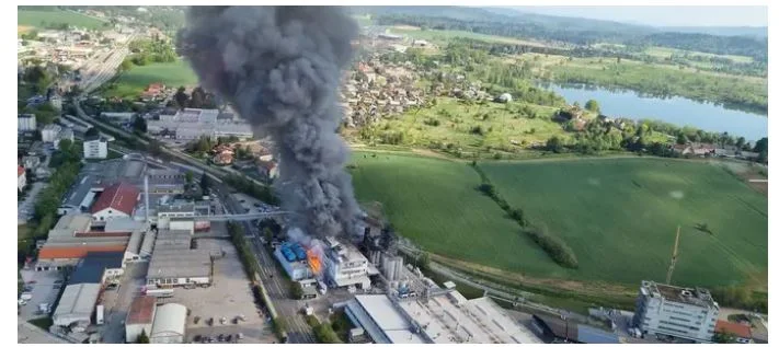 Une explosion puissante en Slovénie usine