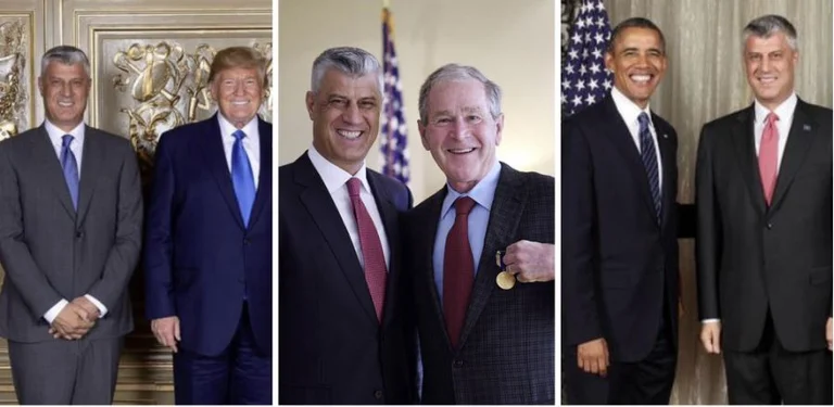 Milaim Zeka publie les photos de Thaci avec cinq présidents américains, l'appelle Bulldozer