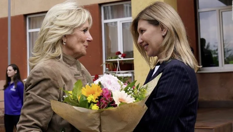 Jill Biden visits Ukraine unexpectedly, meets with Voldymyr Zelensky's wife