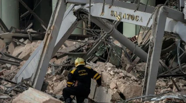 A hotel explosion in Cuba totals 32 deaths