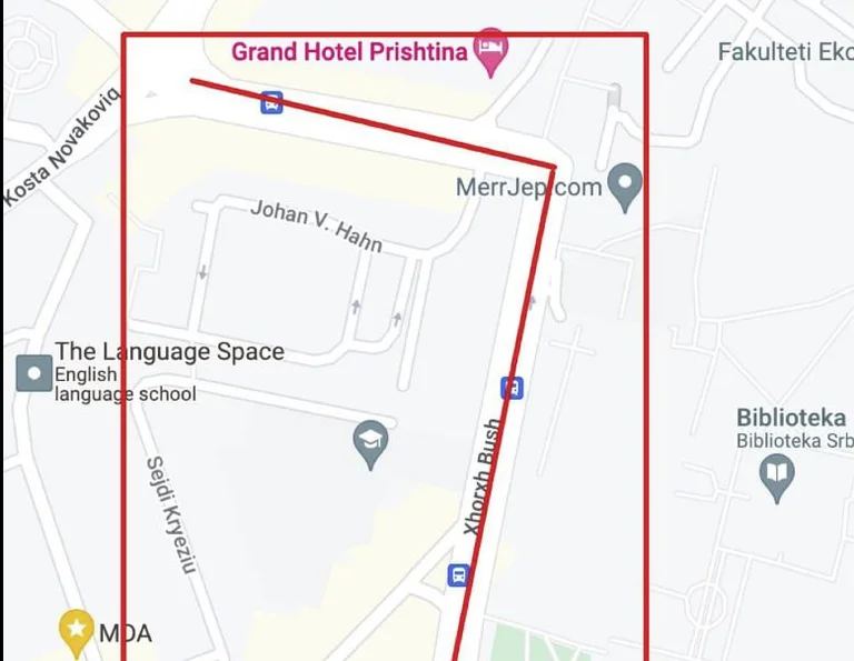Les routes de Pristina ferment lundi