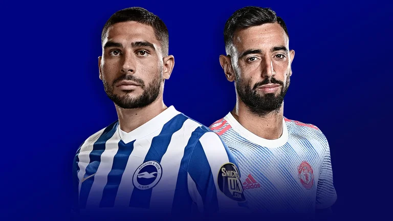 Official formations: Brighton ] Manchester United