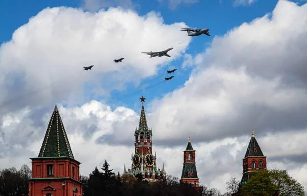 The Kremlin says it won't announce war on Victory Day.