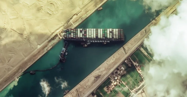 Last year blocked $9.6 billion of goods, this year's Suez Canal marks record inflows for April
