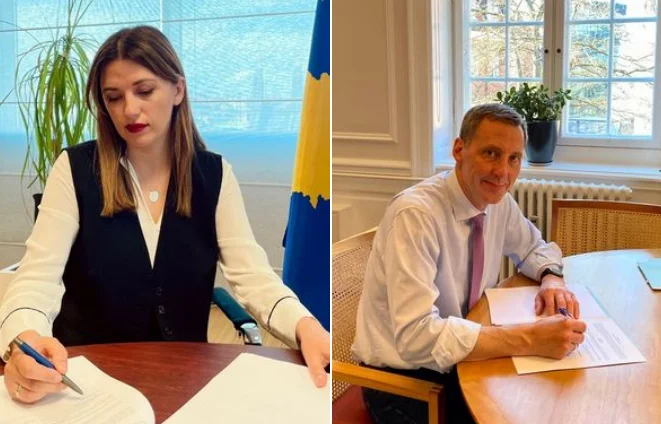 She signed with Kosovo the 300 cell agreement in Gjilan prison: Danish Minister Surrenders