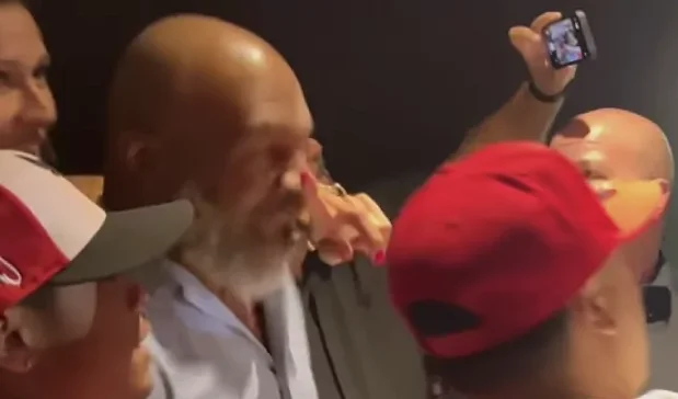 It turns out that Mike Tyson doesn't stop with the incident, gets caught up badly with another fan.