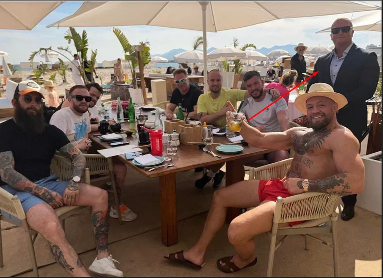 Is McGregor in Albania? Why did he label Ilir Meta and he's nowhere in the picture?