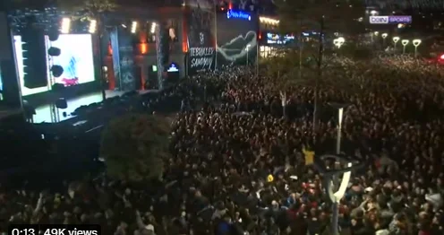 Qué fiesta, qué emoción, los fanáticos de Trabzonspor.