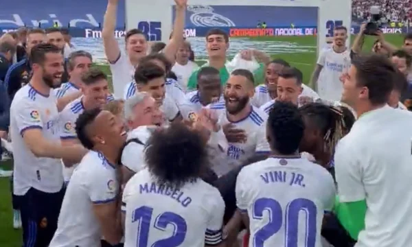 Real's crazy party with Anceplott after winning 35th title in La League