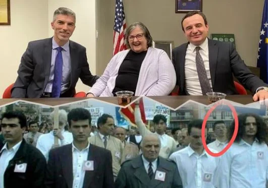 Albin Kurti meets American campaigning for his release from Serbia's prison