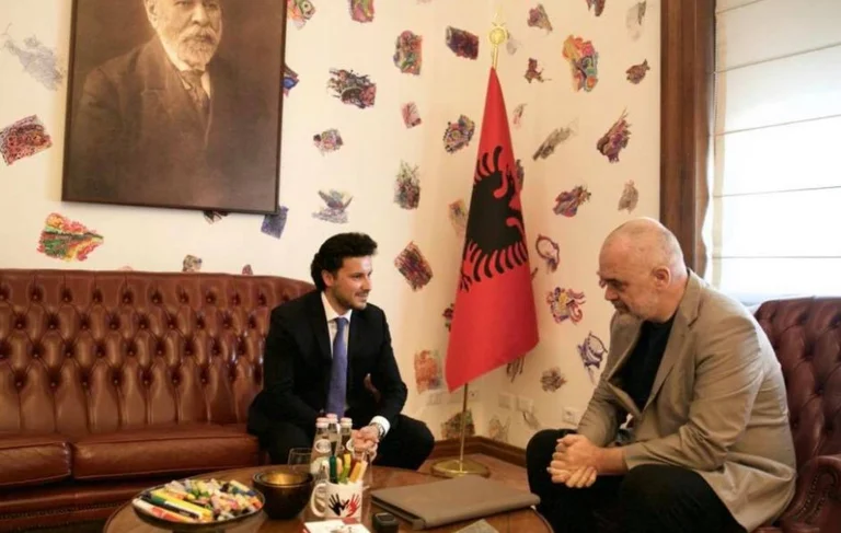 Edi Rama reacts after Abazovic became prime minister in Montenegro