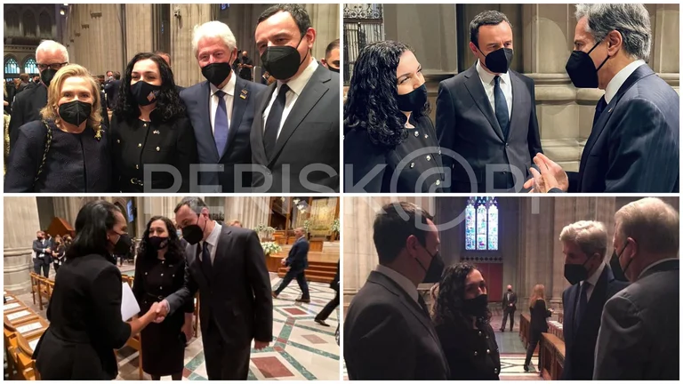 La performance di Osman Kurt per gli incontri con l'ex politica americana al funerale di Albright