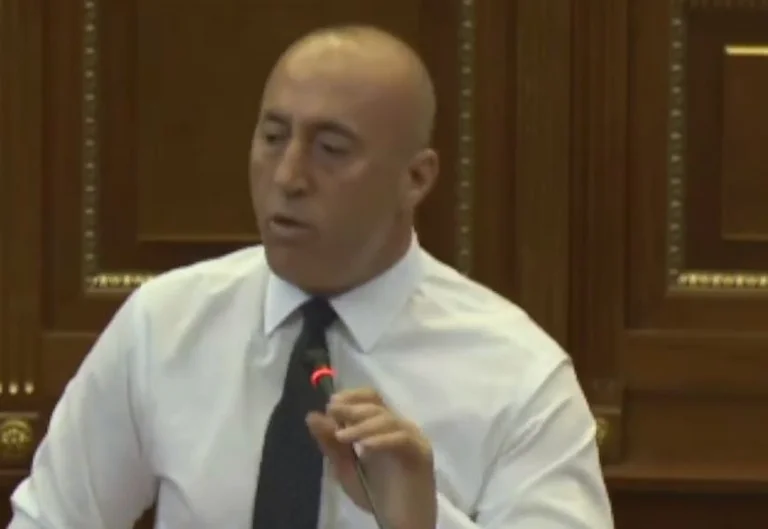 As Ramush speaks, Albulen Haxhiu sounds like he's getting angry.