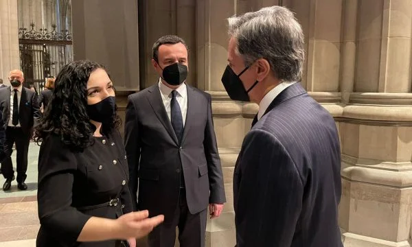 Osmani passerby Kurt meets Blinken at Albright's funeral
