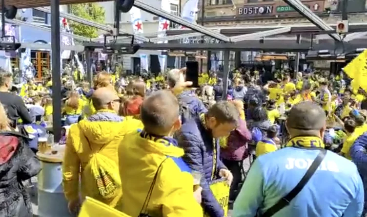 Liverpool's view of Willarreal fans block roads leading to the stadium
