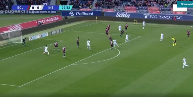You've seen Perisic's goal. Look how powerful his shot was, they beat him to the Blogna net.