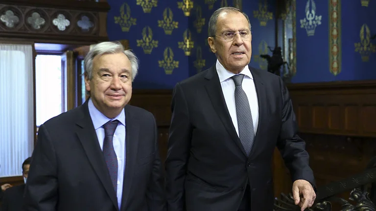 The UN chief says at the meeting to Lavrov: The sooner a War Ends