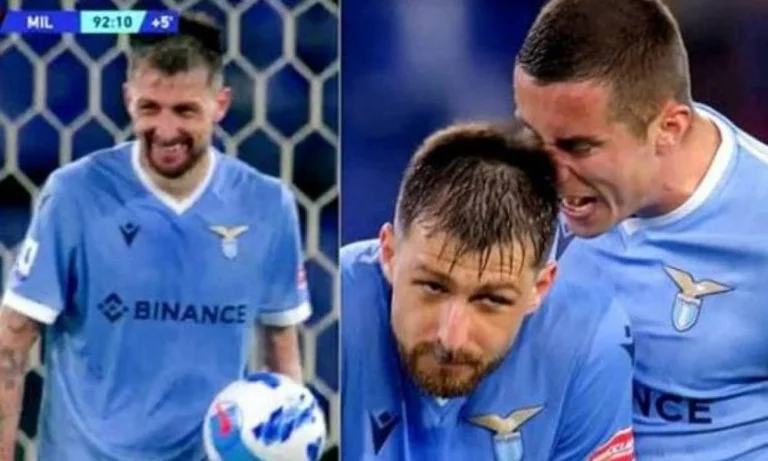 Il a fini pour rire du but de Milani, Achesby nerveux explique tout.