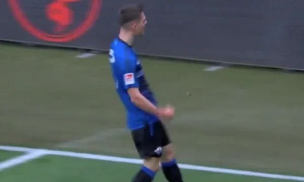 Florent Muslija has scored a great goal for Hannover.