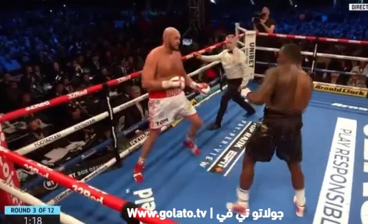 Chiudere il terzo round: il Fury dominante, dimostrato di essere il maestro del Whyte