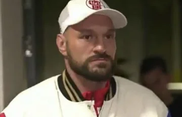 Ein Blick auf Tyson Fury kommt im Wembley Stadium vor dem großen Deal mit Dillian Whyte