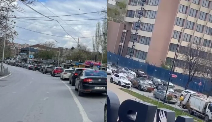 Rama Progress esperimento con le strade a Pristina crea lunghe colonne