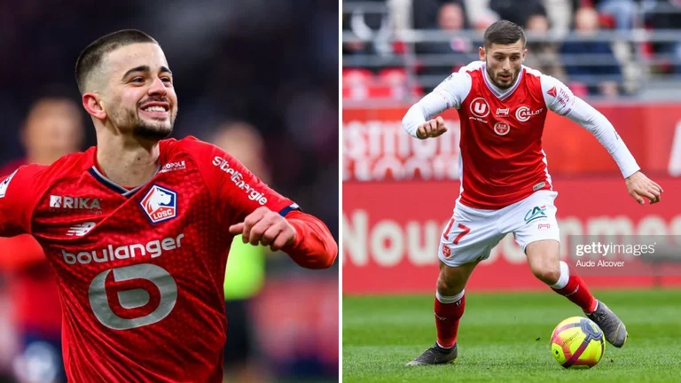 Official foundations: Reims Lille from the beginning Edon Zegrova and Arber Zenelli