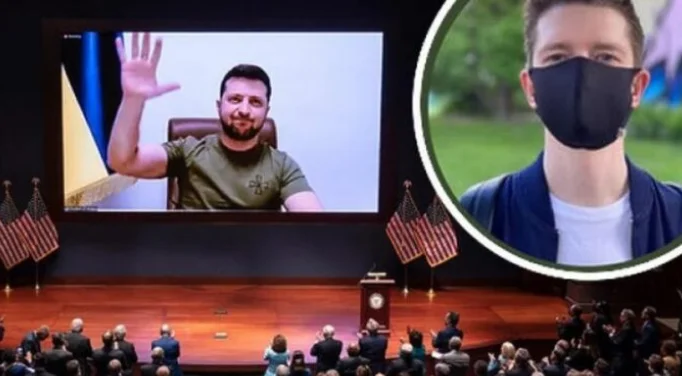 Das ist Ukrainer hinter den mächtigen Reden von Präsident Zelensky.